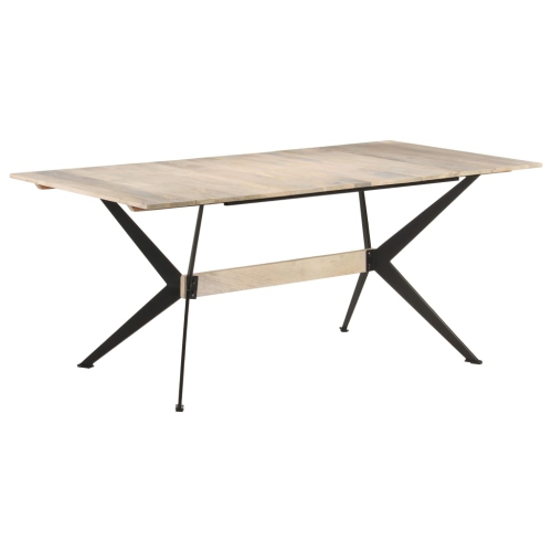 vidaXL Dining Table 180x90x76 cm Solid Mango Wood