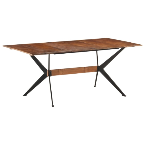 vidaXL Dining Table 180x90x76 cm Solid Mango Wood