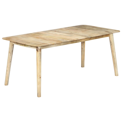 VIDAXL  Dining Table 70.9"x35.4"x29.9" Solid Wood In Mango