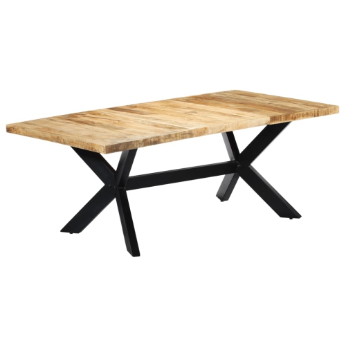 VIDAXL  Dining Table 200X100X75 Cm Solid Wood In Mango