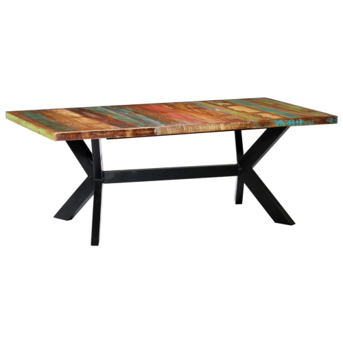 VIDAXL  Dining Table 78.7"x39.4"x29.5" Solid Reclaimed Wood