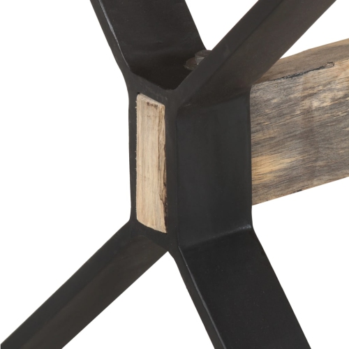 vidaXL Dining Table 160x80x76 cm Rough Mango Wood