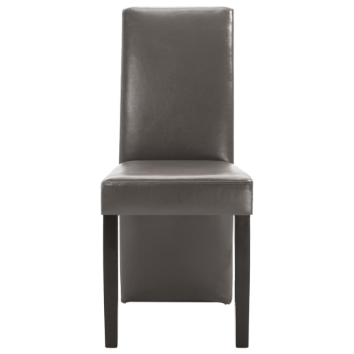 vidaXL Dining Chairs 4 pcs Gray Faux Leather
