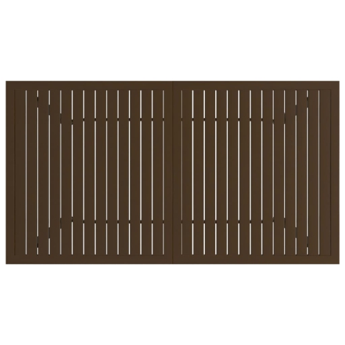 vidaXL Garden Table Brown 140x80x72 cm Steel