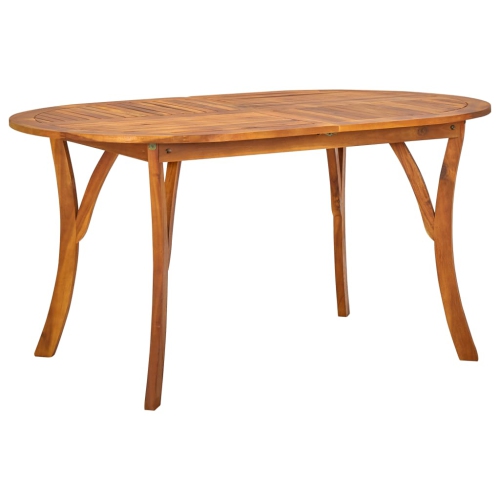 VIDAXL  Patio Table 59.1"x35.4"x29.5" Solid Acacia Wood