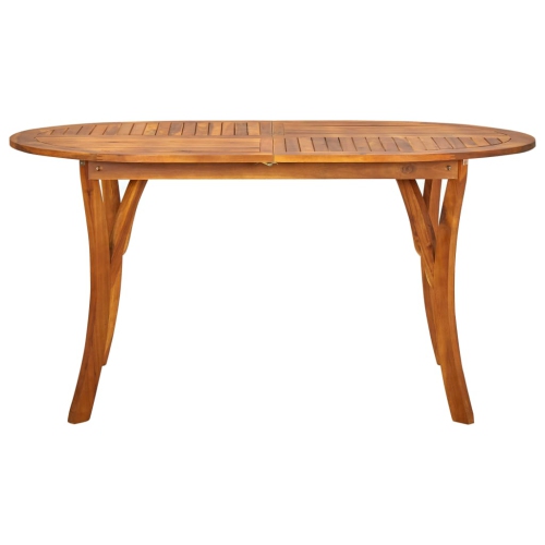 vidaXL Patio Table 59.1"x35.4"x29.5" Solid Acacia Wood