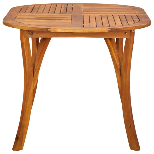 vidaXL Patio Table 59.1"x35.4"x29.5" Solid Acacia Wood