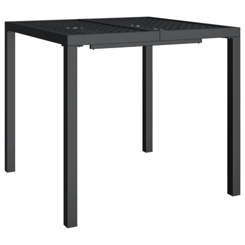 vidaXL Garden Table Anthracite 80x80x72 cm Steel