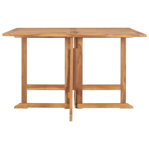 vidaXL Folding Garden Dining Table 110x110x75 cm Solid Wood Teak