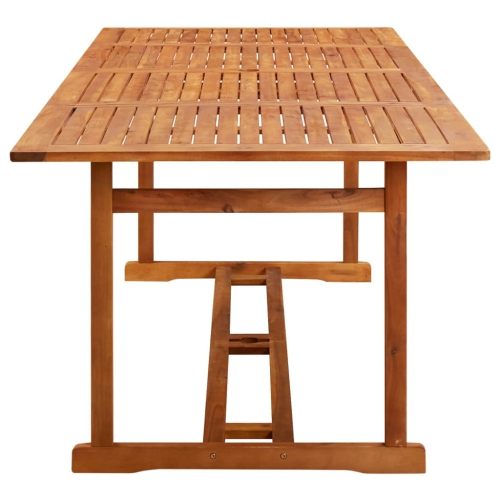 vidaXL Garden Dining Table 220x90x75 cm Solid Acacia Wood