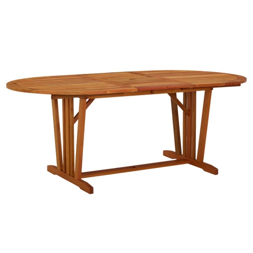 Table de jardin en bois massif d'eucalyptus de 75&nbsp;cm, 200 x 100 x très grand