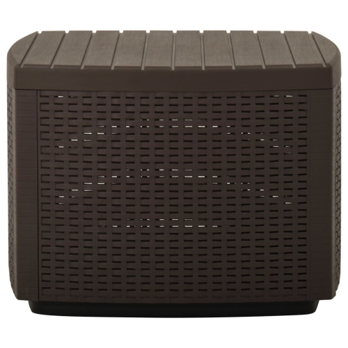 vidaXL Garden Table Mocha 53x53x40 cm Plastic