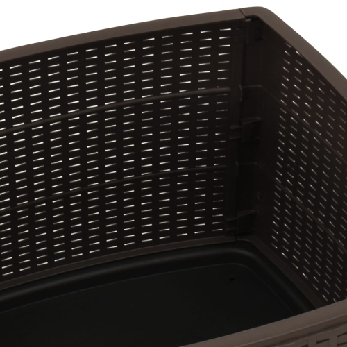 vidaXL Garden Table Mocha 53x53x40 cm Plastic