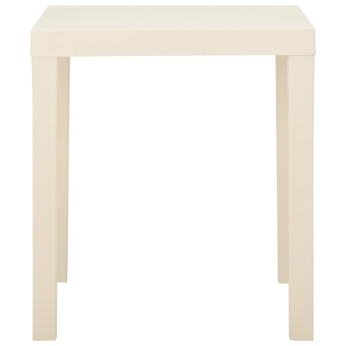vidaXL Garden Table White 79x65x72 cm Plastic