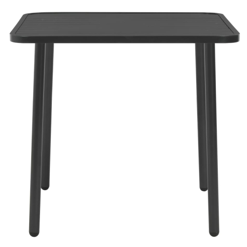 vidaXL Patio Table Dark Grey 31.5"x31.5"x28.3" Steel