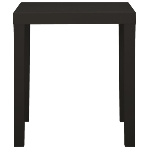 vidaXL Garden Table Anthracite 79x65x72 cm Plastic