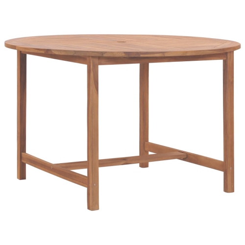 VIDAXL  Garden Dining Table Ø110X75 Cm Solid Wood Teak