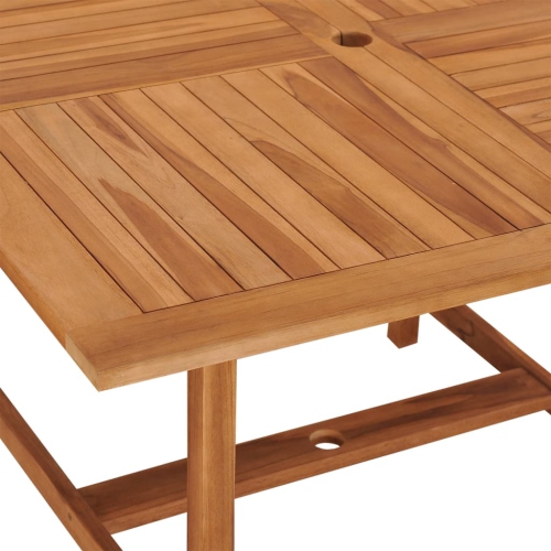 vidaXL Garden Dining Table 110x110x75 cm Solid Wood Teak