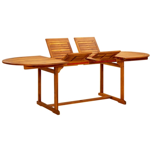 VIDAXL  Garden Dining Table (160-240)X100X75 Cm Solid Acacia Wood