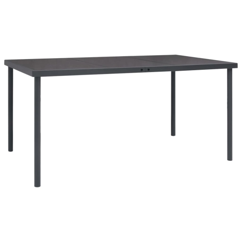 vidaXL Outdoor Dining Table Anthracite 150x90x74 cm Steel