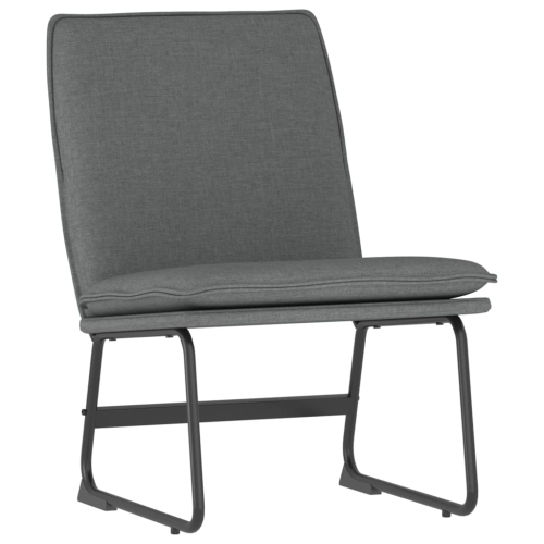 VIDAXL  Lounge Chair Dark 52X75X76 Cm Fabric In Grey
