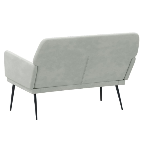 vidaXL Bench Light Grey 108x79x79 cm Velvet
