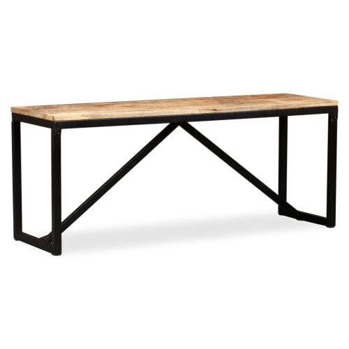 Banc vidaXL en bois de manguier massif 110 x 35 x 35 po 45 cm