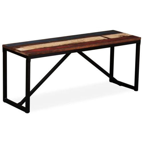 VIDAXL  Bench Solid Reclaimed Wood 110X35X45 Cm