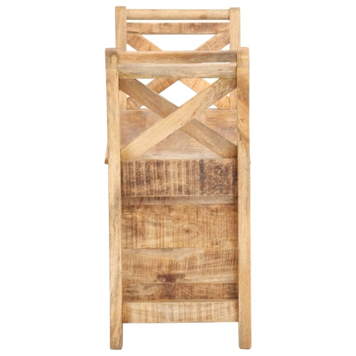 Banc de vestibule vidaXL en bois de manguier massif 103x33x72&nbsp;cm