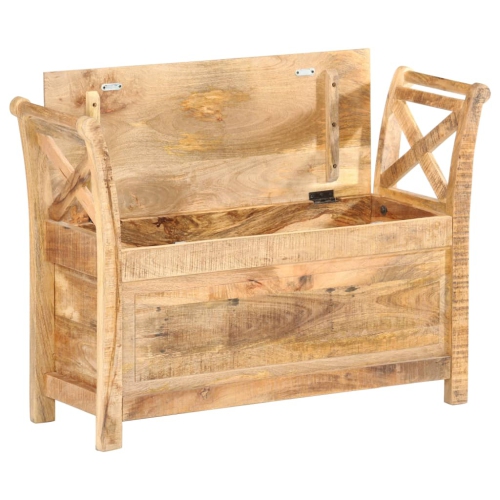 Banc de vestibule vidaXL en bois de manguier massif 103x33x72&nbsp;cm