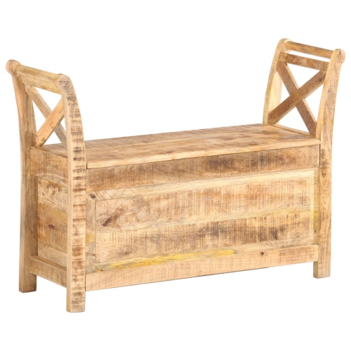 Banc de vestibule vidaXL en bois de manguier massif 103x33x72&nbsp;cm