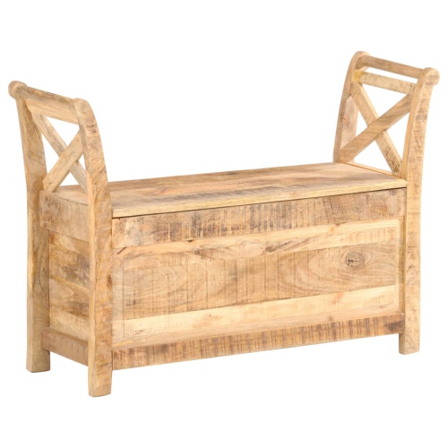 Banc de vestibule vidaXL en bois de manguier massif 103x33x72&nbsp;cm