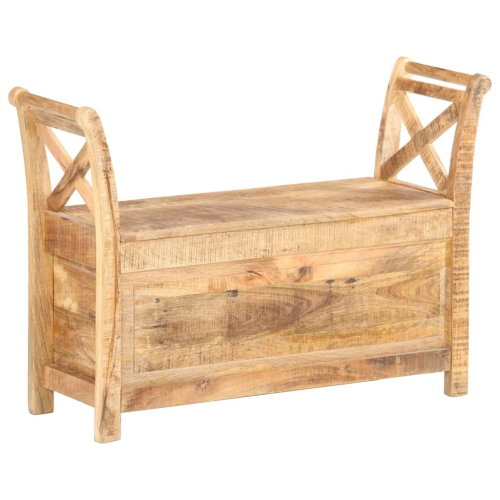 Banc de vestibule vidaXL en bois de manguier massif 103x33x72&nbsp;cm