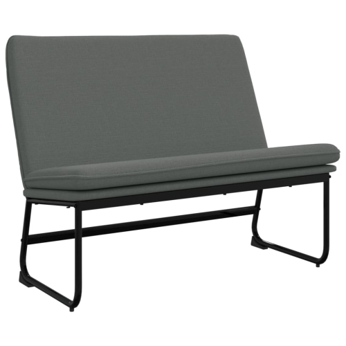 VIDAXL  Bench Dark 100X75X76 Cm Fabric In Grey