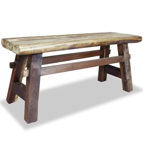 VIDAXL  Bench Solid Reclaimed Wood 100X28X43 Cm