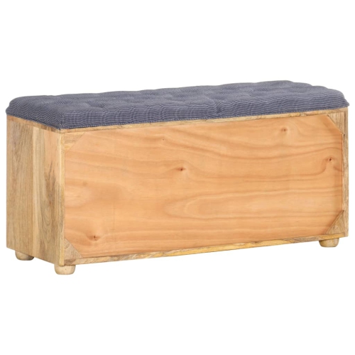 Banc de vestibule 47&nbsp;cm, 100 x 35 x 35 po, bois de manguier massif