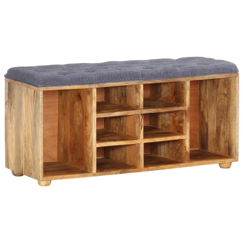 Banc de vestibule 47&nbsp;cm, 100 x 35 x 35 po, bois de manguier massif