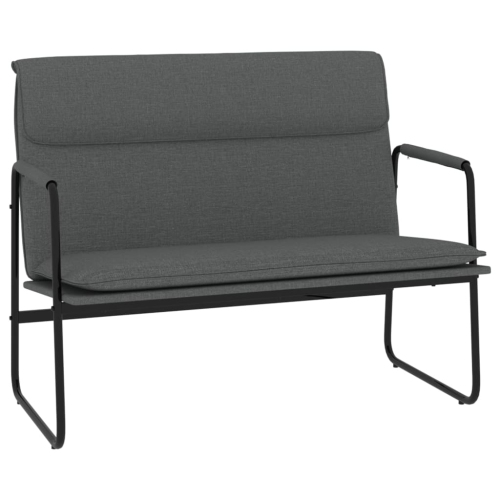 VIDAXL  Bench Dark 100X64X80 Cm Fabric In Grey