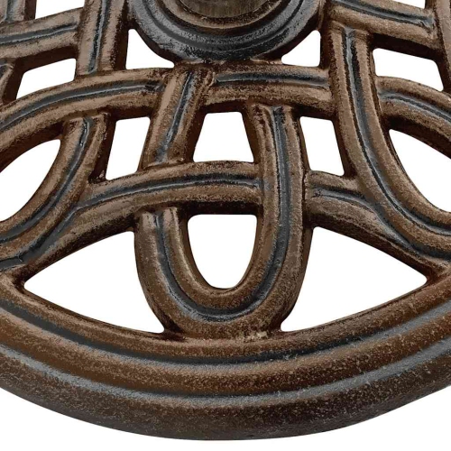 vidaXL 19.4-Pound Round Umbrella Base for 1.4, 1.5, 1.9 Inches Tube, Heavy-Duty Cast Iron Bronze