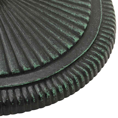 vidaXL23.9-Pound Round Umbrella Base for 1.4, 1.5, 1.9 Inches Tube, Heavy-Duty Cast Iron Green