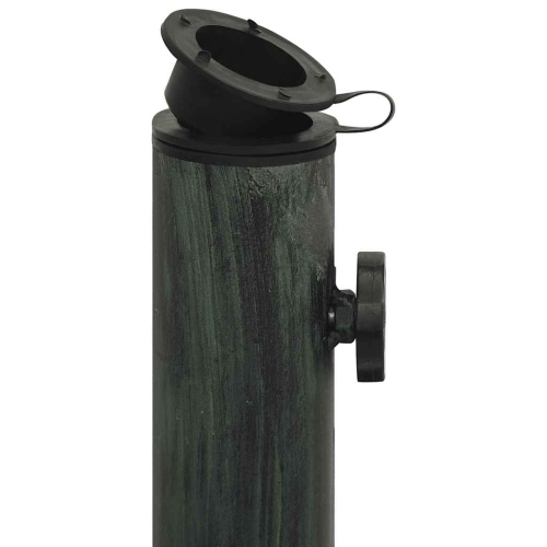 vidaXL23.9-Pound Round Umbrella Base for 1.4, 1.5, 1.9 Inches Tube, Heavy-Duty Cast Iron Green