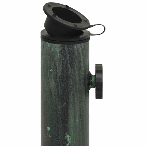 vidaXL 16.8-Pound Square Umbrella Base for 1.4, 1.5, 1.9 Inches Tube, Heavy-Duty Cast Iron Green