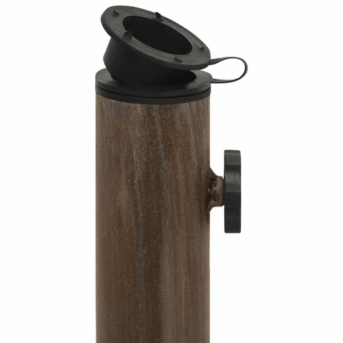 vidaXL 16.8-Pound Square Umbrella Base for 1.4, 1.5, 1.9 Inches Tube, Heavy-Duty Cast Iron Bronze