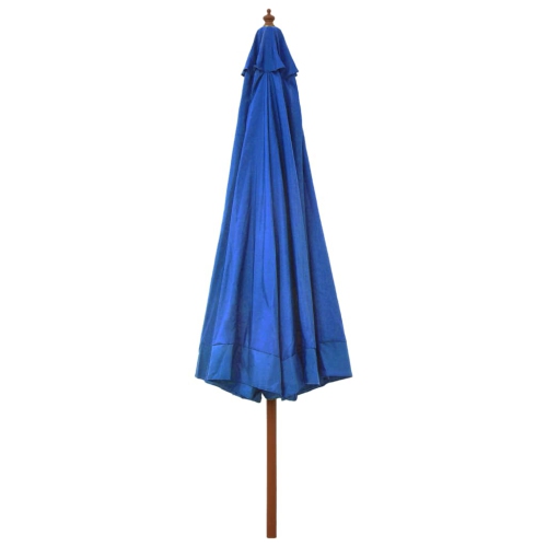 vidaXL Garden Parasol with Wooden Pole 330 cm Azure