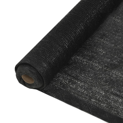 vidaXL Privacy Net HDPE 1.5x25 m Black