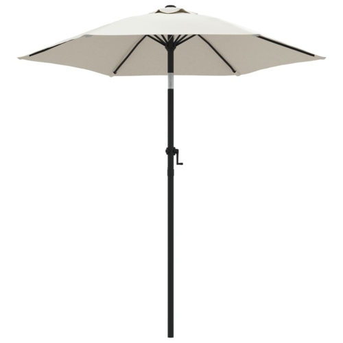 vidaXL Garden Parasol Sand White 200x224 cm Aluminium