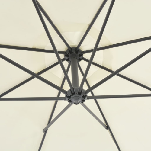 vidaXL Cantilever Umbrella with Steel Pole 118.1" Sand