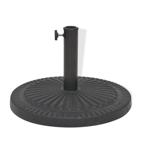 vidaXL Parasol Base Resin Round Black 14 kg