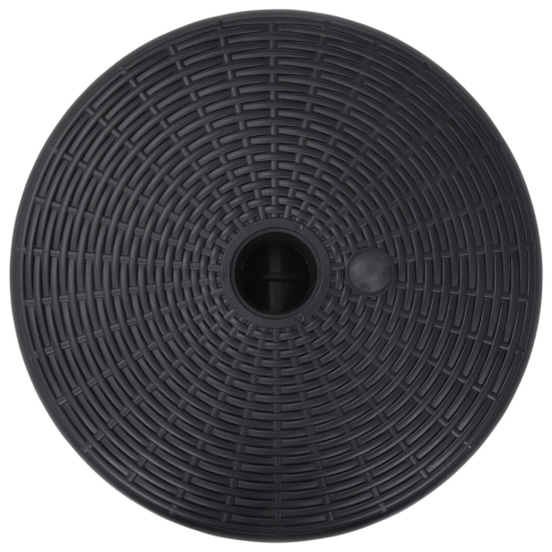 vidaXL Umbrella Base Sand/Water Filled 6.3 gal Black