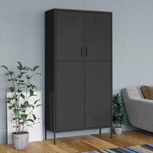 Armoire VIdaXL Anthracite 90x50x180 cm acier